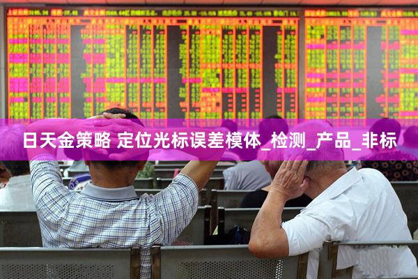 日天金策略 定位光标误差模体_检测_产品_非标